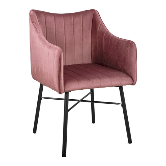 ARMCHAIR ALLYSA HM8518.02 VELVET DUSTY PINK 57x58x84Υ cm