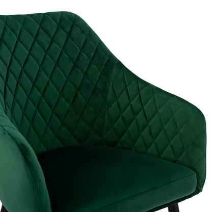 Armchair Charles HM8522.03 with cyppress green velvet 52x60x89 cm.