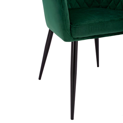 Armchair Charles HM8522.03 with cyppress green velvet 52x60x89 cm.