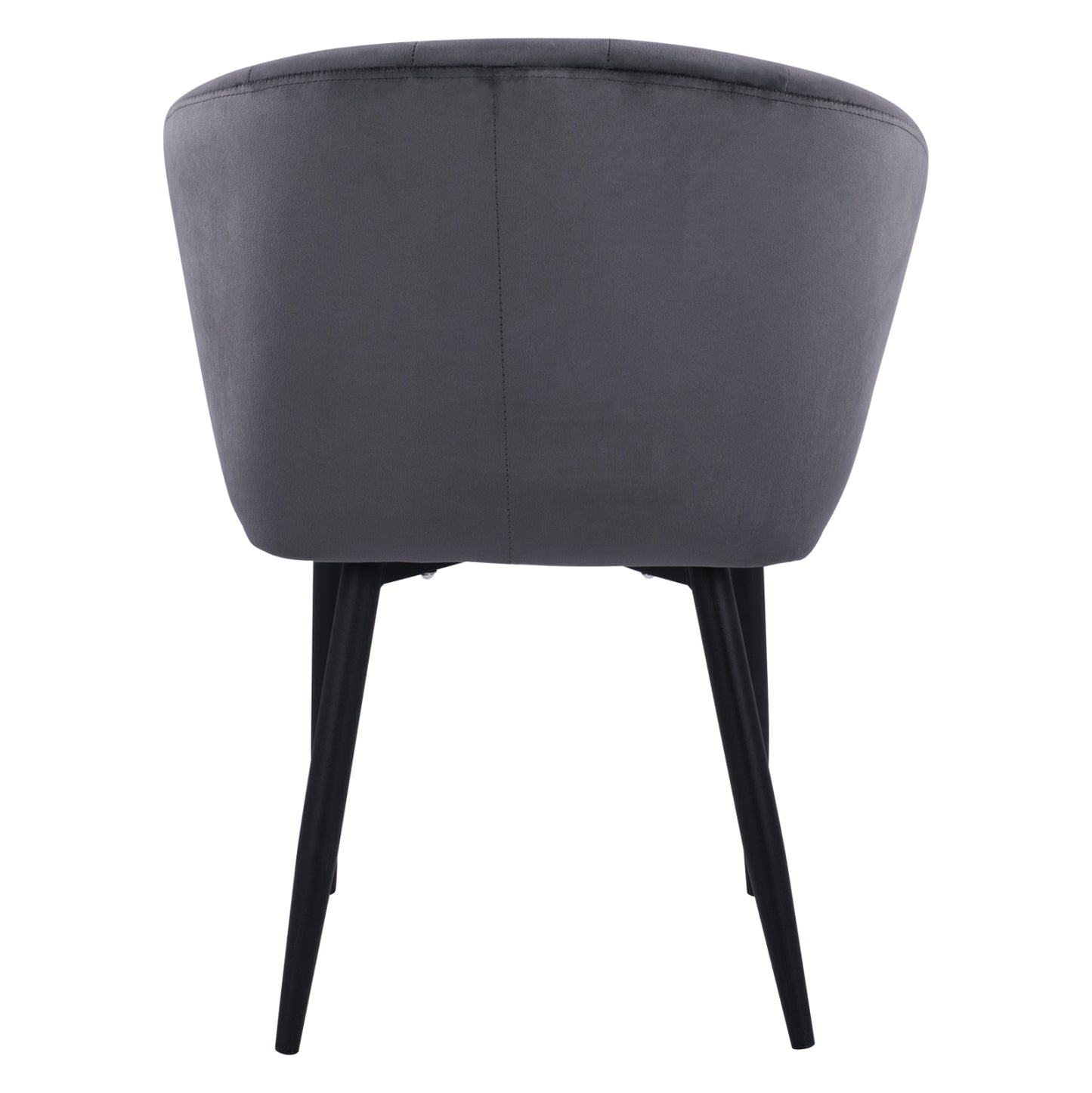 Armchair Bessie HM8699.01 Velvet Grey with metallic frame 60x62x80 cm.