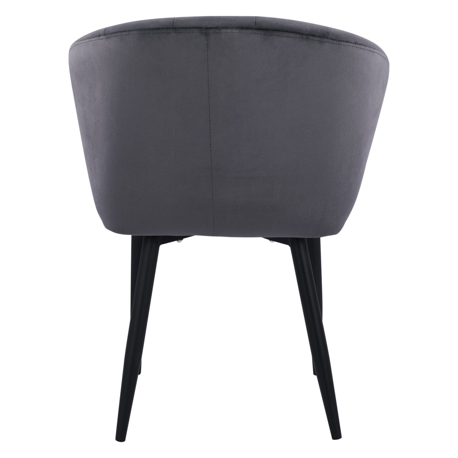 Armchair Bessie HM8699.01 Velvet Grey with metallic frame 60x62x80 cm.