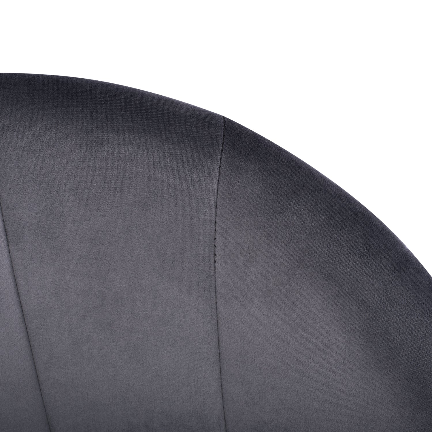 Armchair Bessie HM8699.01 Velvet Grey with metallic frame 60x62x80 cm.