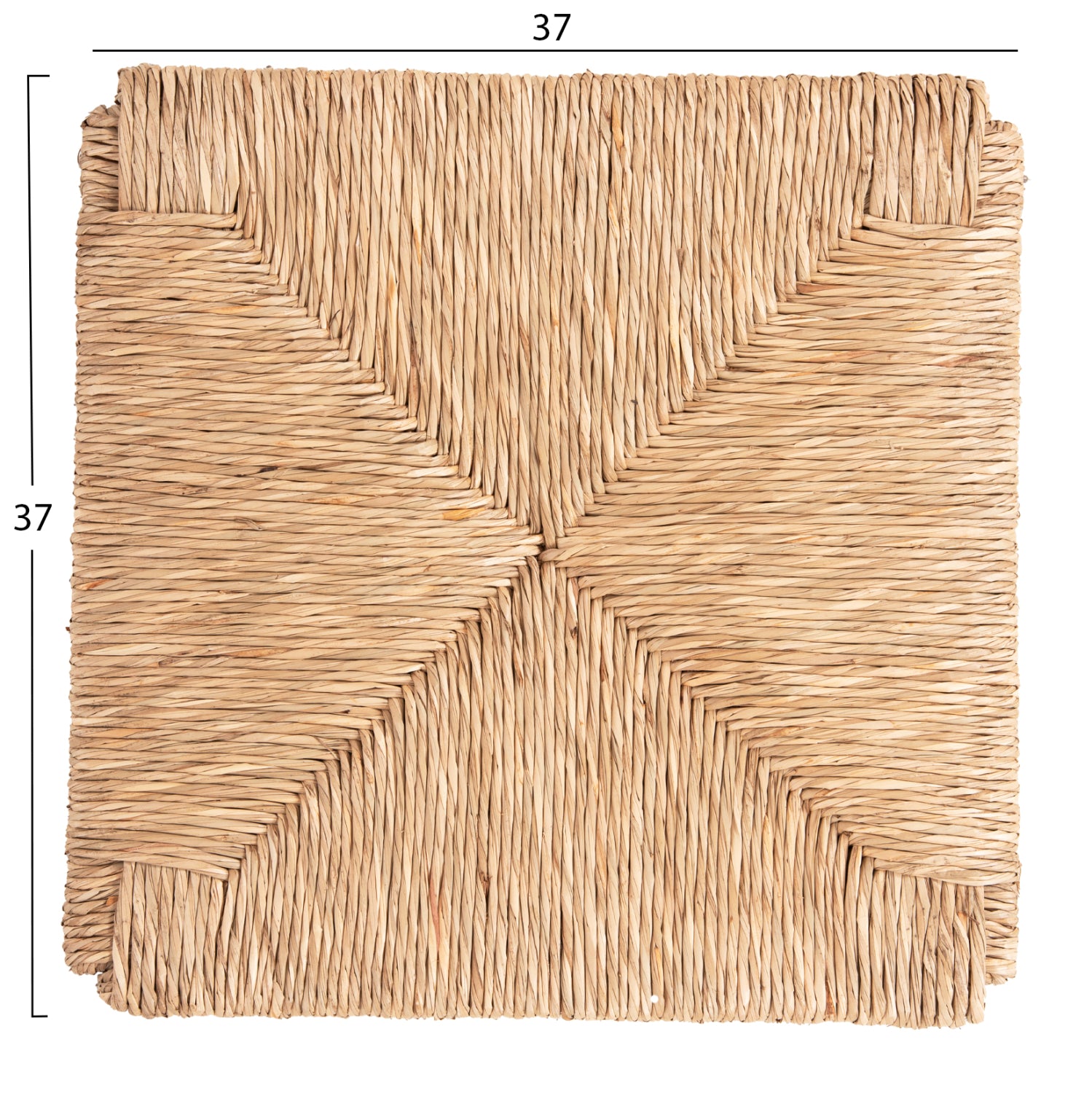 RUSH-MATT REPLACEMENT SEAT FOR WOODEN CHAIRS-37Χ37Χ3.5cm(thickness) HM5099.11