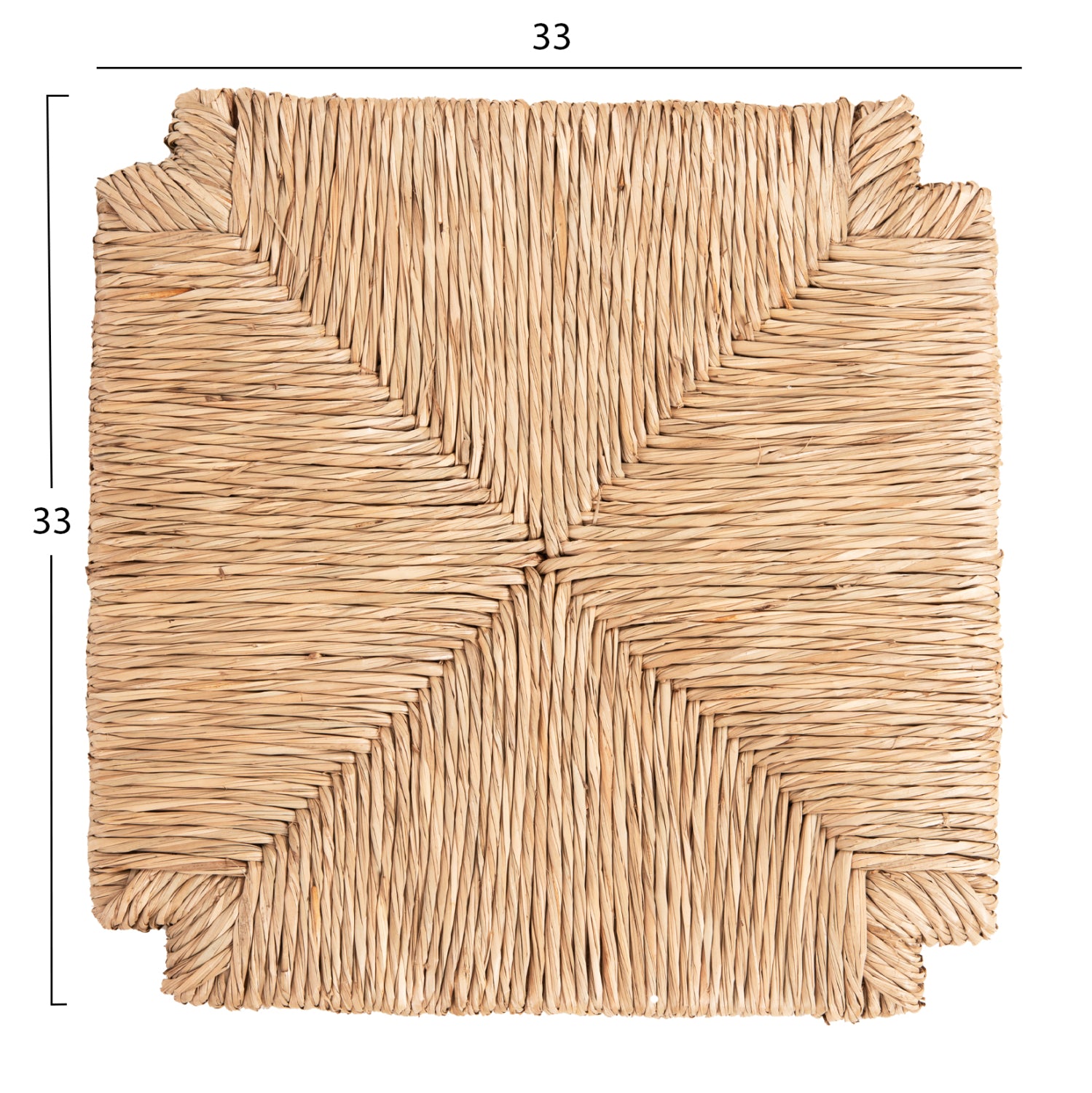 RUSH-MATT REPLACEMENT SEAT FOR WOODEN STOOLS-33Χ33Χ3.5cm(thickness) ΗΜ5098.11
