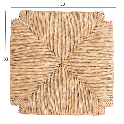 RUSH-MATT REPLACEMENT SEAT FOR WOODEN STOOLS-33Χ33Χ3.5cm(thickness) ΗΜ5098.11