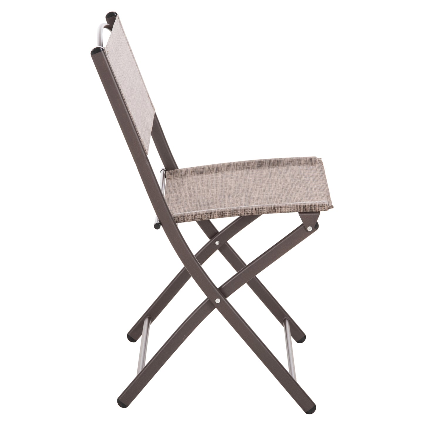 FOLDABLE OUTDOOR CHAIR MAG HM5971.02 BROWN METAL-BROWN TEXTILENE 45x51x81Hcm.