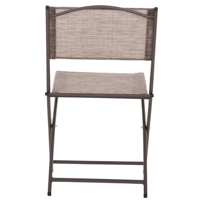 FOLDABLE OUTDOOR CHAIR MAG HM5971.02 BROWN METAL-BROWN TEXTILENE 45x51x81Hcm.