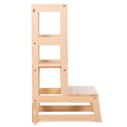 CHILDREN'S LEARNING TOWER t.MONTESSORI PEPE HM9291.01 PINE WOOD IN NATURAL COLOR 55x53x90Hcm.