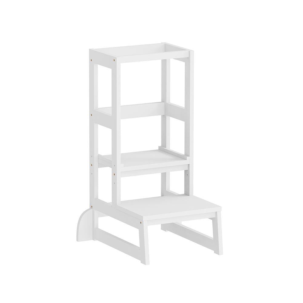 CHILDREN'S LEARNING TOWER t.MONTESSORI PEPE HM9291.03 PINE WOOD IN WHITE 55x53x90Hcm.