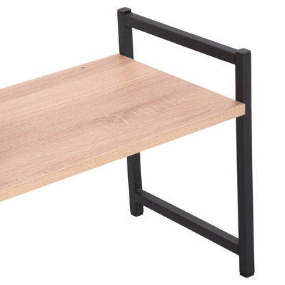 KITCHEN ORGANIZING SHELF BECKO HM18219.03 MELAMINE IN SONAMA-BLACK METAL 54.5x35x41Hcm.