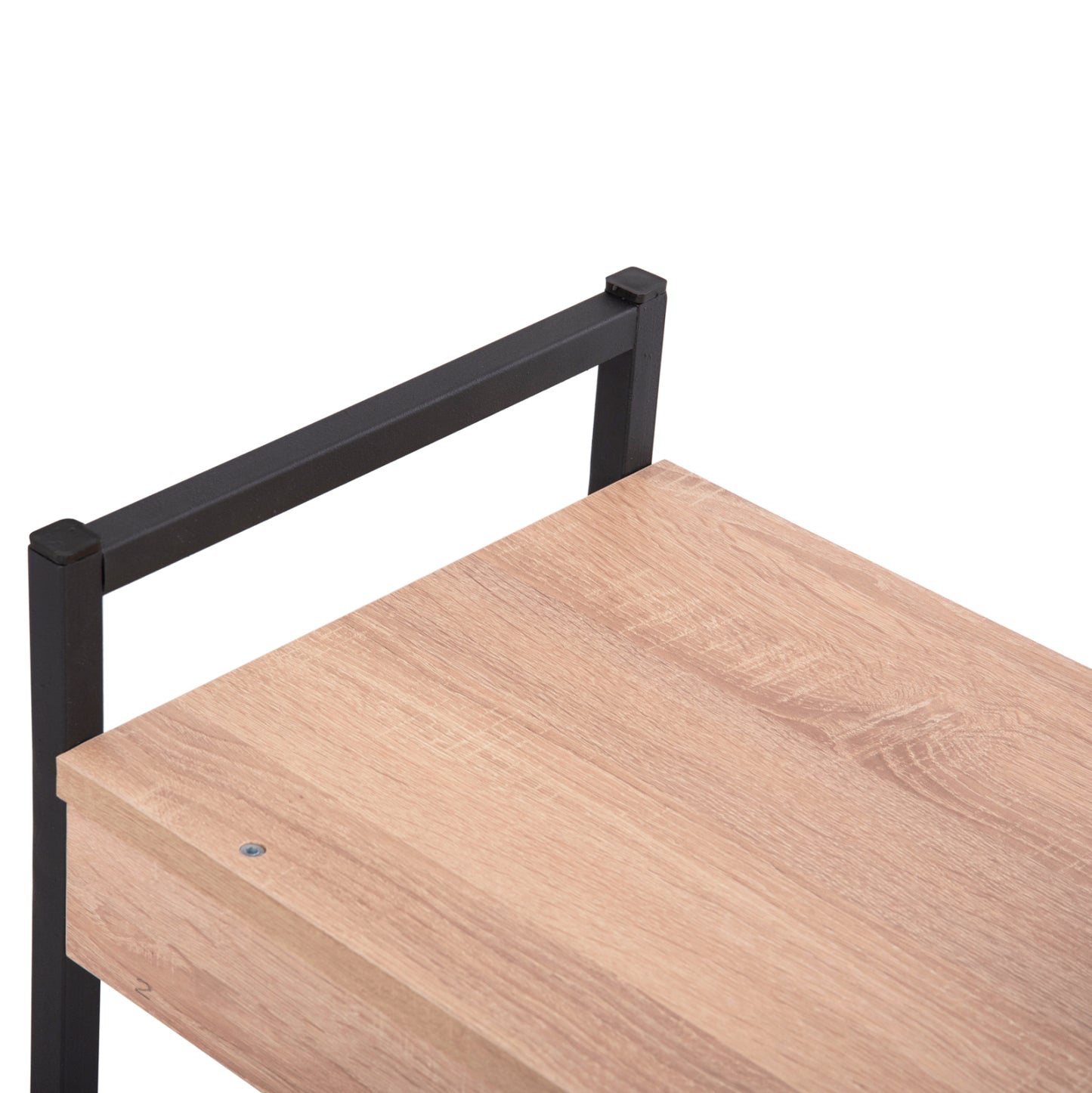 KITCHEN ORGANIZING SHELF BECKO HM18219.03 MELAMINE IN SONAMA-BLACK METAL 54.5x35x41Hcm.
