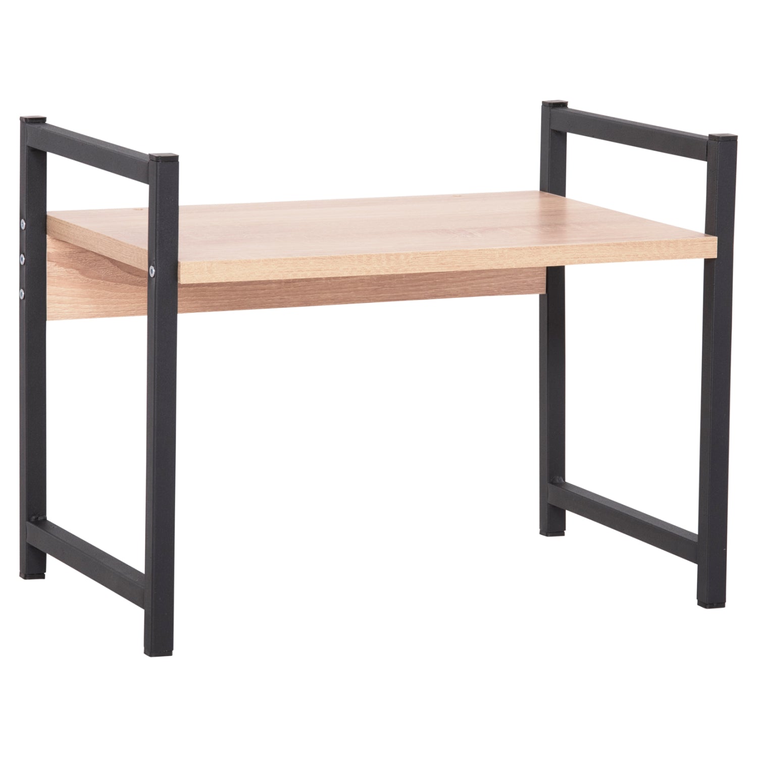 KITCHEN ORGANIZING SHELF BECKO HM18219.03 MELAMINE IN SONAMA-BLACK METAL 54.5x35x41Hcm.