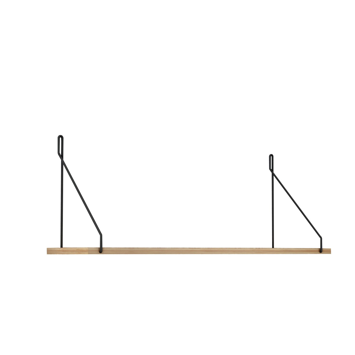 WALL SHELF AGILAN HM9183.11 MELAMINE IN NATURAL OAK 72x20x27Hcm.