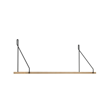WALL SHELF AGILAN HM9183.11 MELAMINE IN NATURAL OAK 72x20x27Hcm.