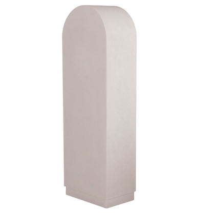 SHELF RACK SERIES SANTORINI HM18045 MDF IN OFF-WHITE-SHELVES MADE OF FIR WOOD IN NATURAL COLOR 60x38.5x179Hcm.