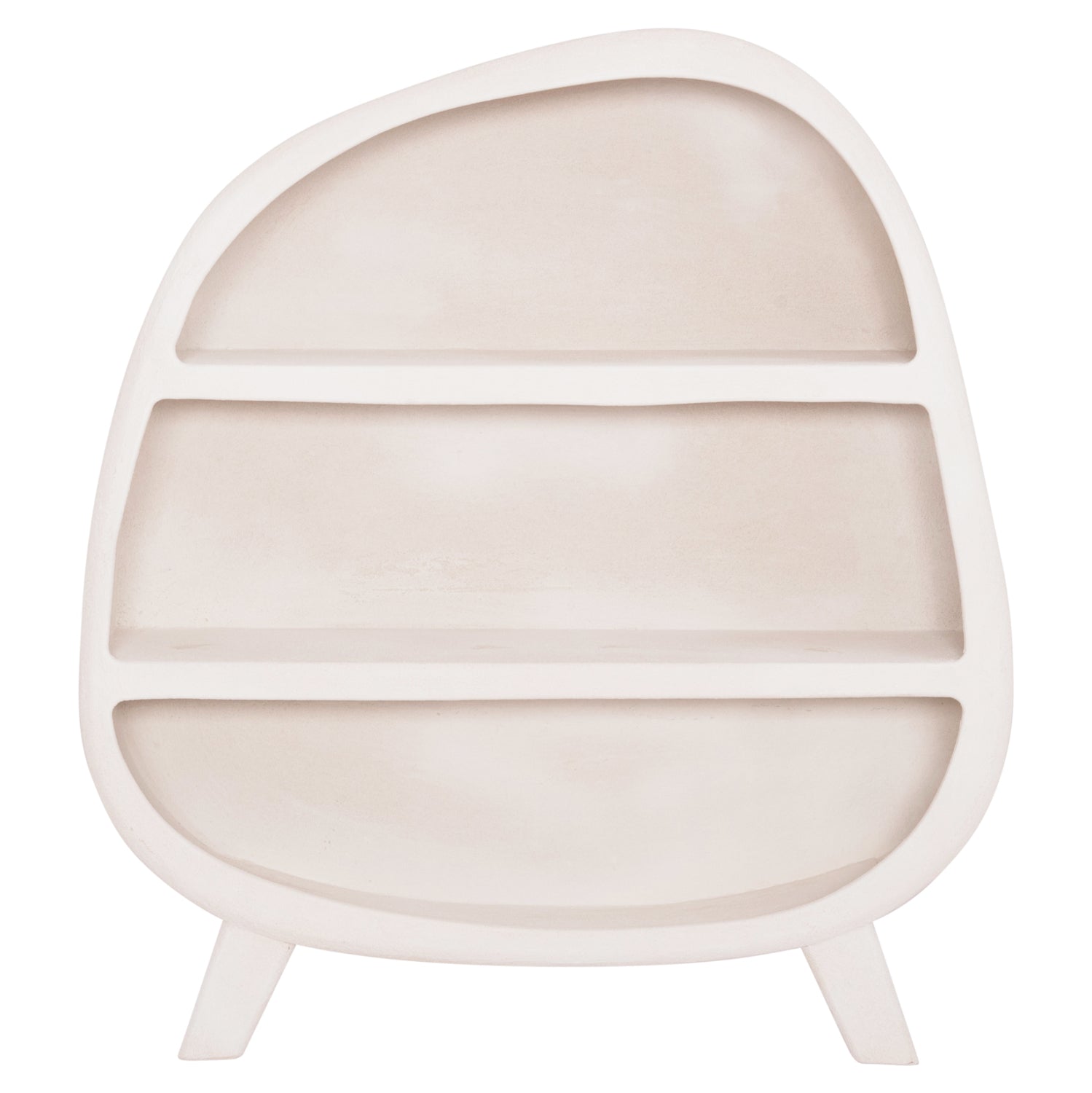 SHELVES RACK SERIES SANTORINI HM18060.01 MDF IN OFF-WHITE 120x38x133Hcm.