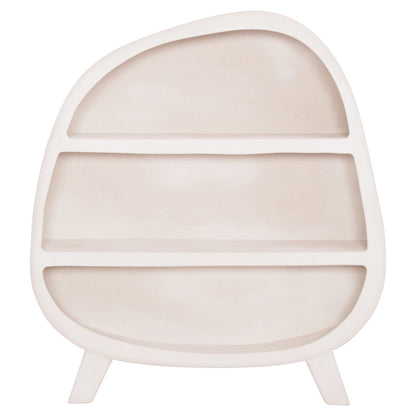 SHELVES RACK SERIES SANTORINI HM18060.01 MDF IN OFF-WHITE 120x38x133Hcm.