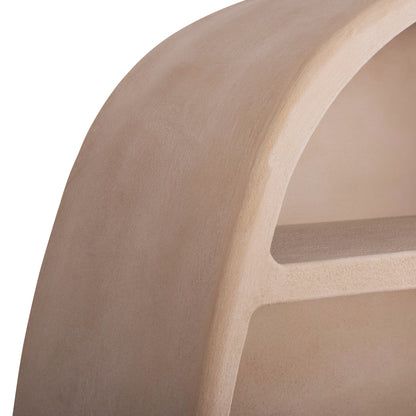 SHELVES RACK SERIES SANTORINI HM18060.02 MDF IN BROWN 120x38x133Hcm.