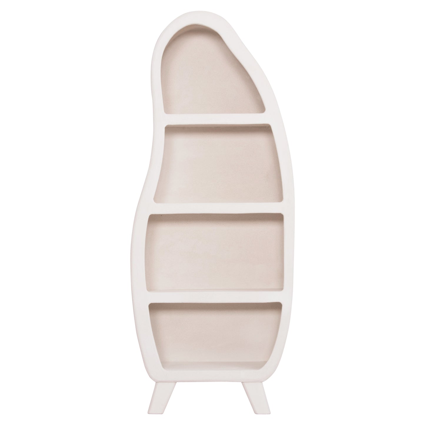 SHELF RACK SERIES SANTORINI HM18067 MDF IN OFF-WHITE 80x38x196Hcm.