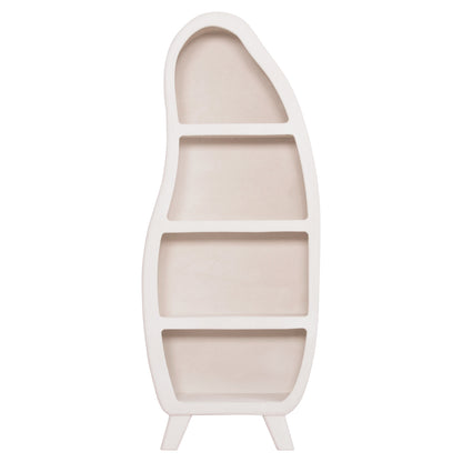 SHELF RACK SERIES SANTORINI HM18067 MDF IN OFF-WHITE 80x38x196Hcm.