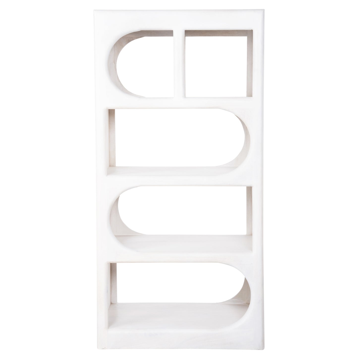 TALLBOY HANDYR HM9706 SOLID MANGO WOOD IN WHITE COLOR 60x35x120Hcm.