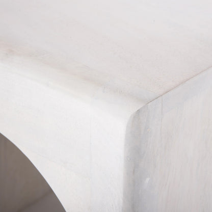 TALLBOY HANDYR HM9706 SOLID MANGO WOOD IN WHITE COLOR 60x35x120Hcm.