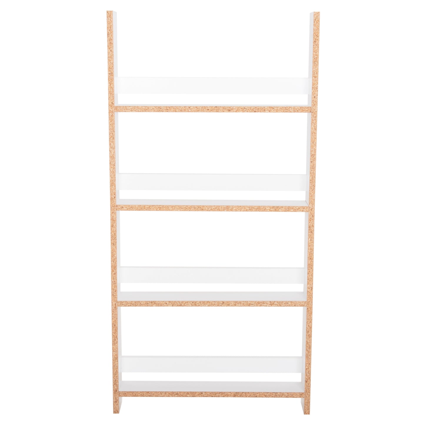 WALL SHELVES SANI HM18224.01 MELAMINE IN WHITE 60x10x120Hcm. (4 SHELVES)