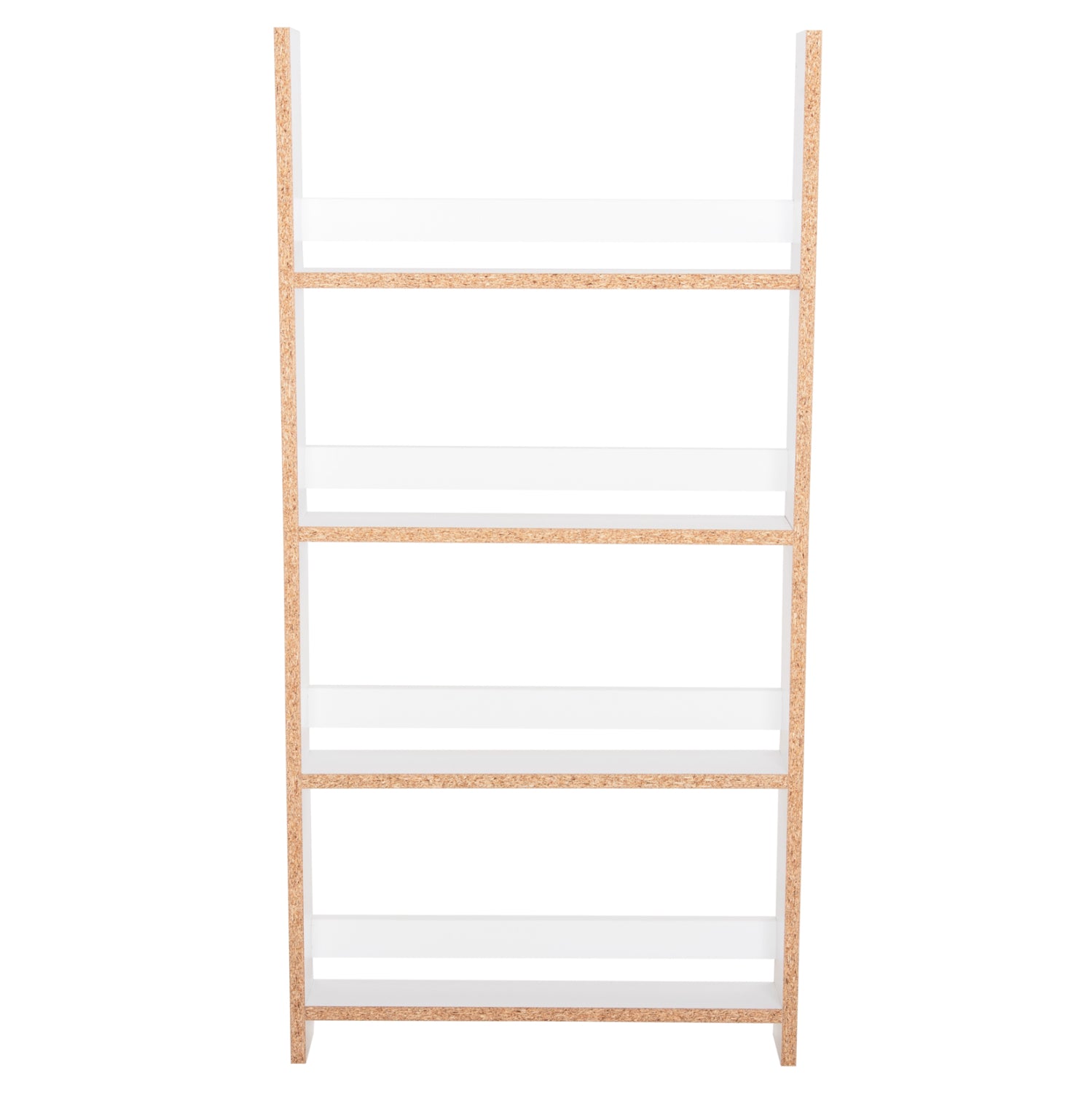 WALL SHELVES SANI HM18224.01 MELAMINE IN WHITE 60x10x120Hcm. (4 SHELVES)