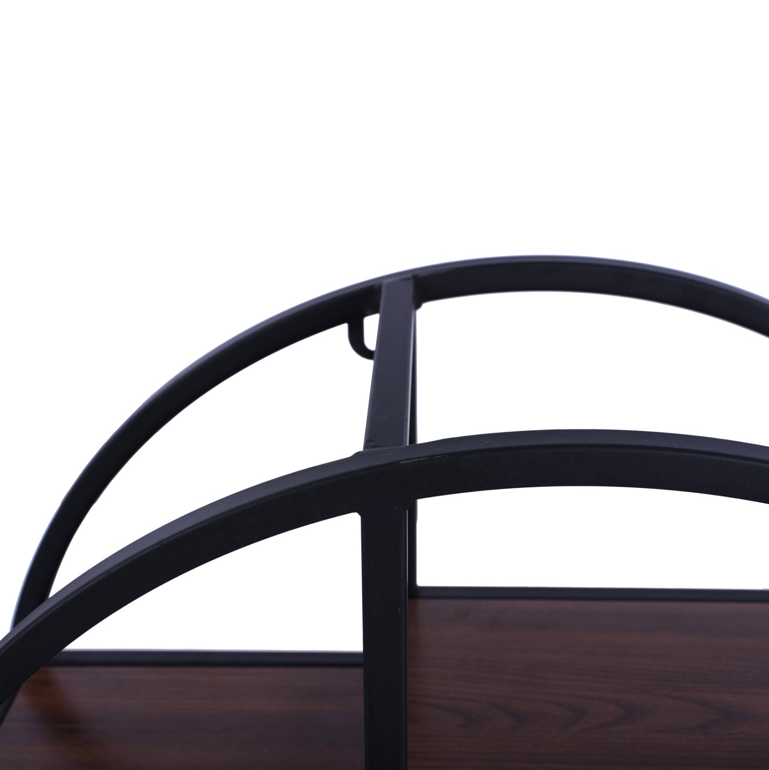 Wall Shelves Quinn with melamine bases and metallic frame HM8612 Diameter 60x24cm