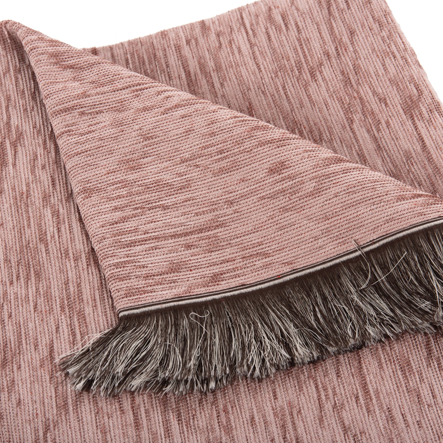 SOFA COVER-THROW WITH FRINGES DREAMTOPIA HM12161.03 IN DUSTY PINK COLOR 245X170cm.