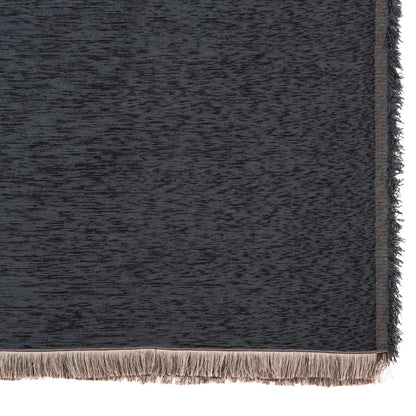 SOFA COVER-THROW WITH FRINGES DREAMTOPIA HM12161.09 IN NAVY BLUE COLOR 245X170cm.