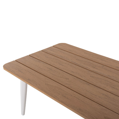 OUTDOOR LOUNGE SET 4PCS MAERLY HM6056.01 WHITE ALUMINUM-PE TWIST ROPE-ANTHRACITE CUSHIONS