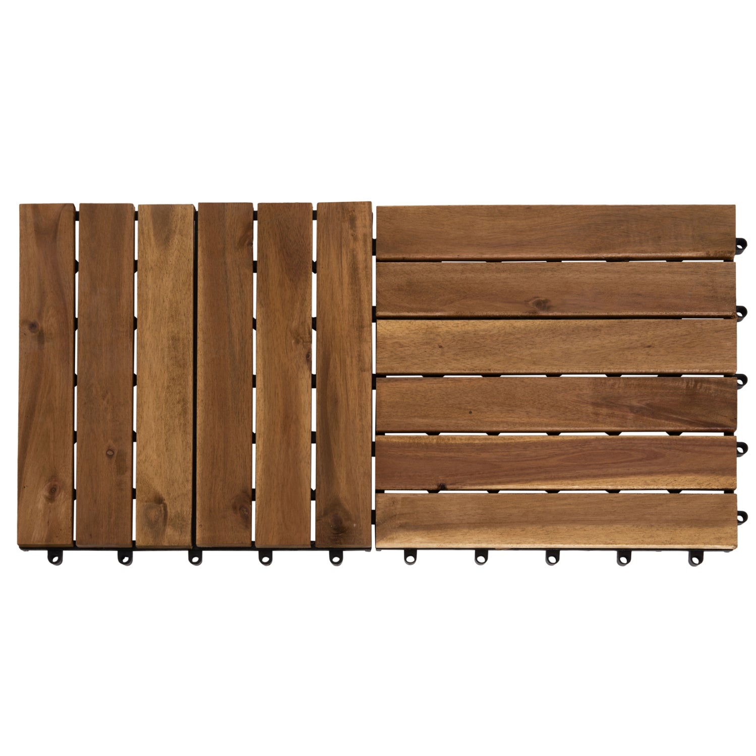 SET 10PCS SOLID ACACIA WOOD GROUND TILES HM6299-- 30x30x2.4Hcm.