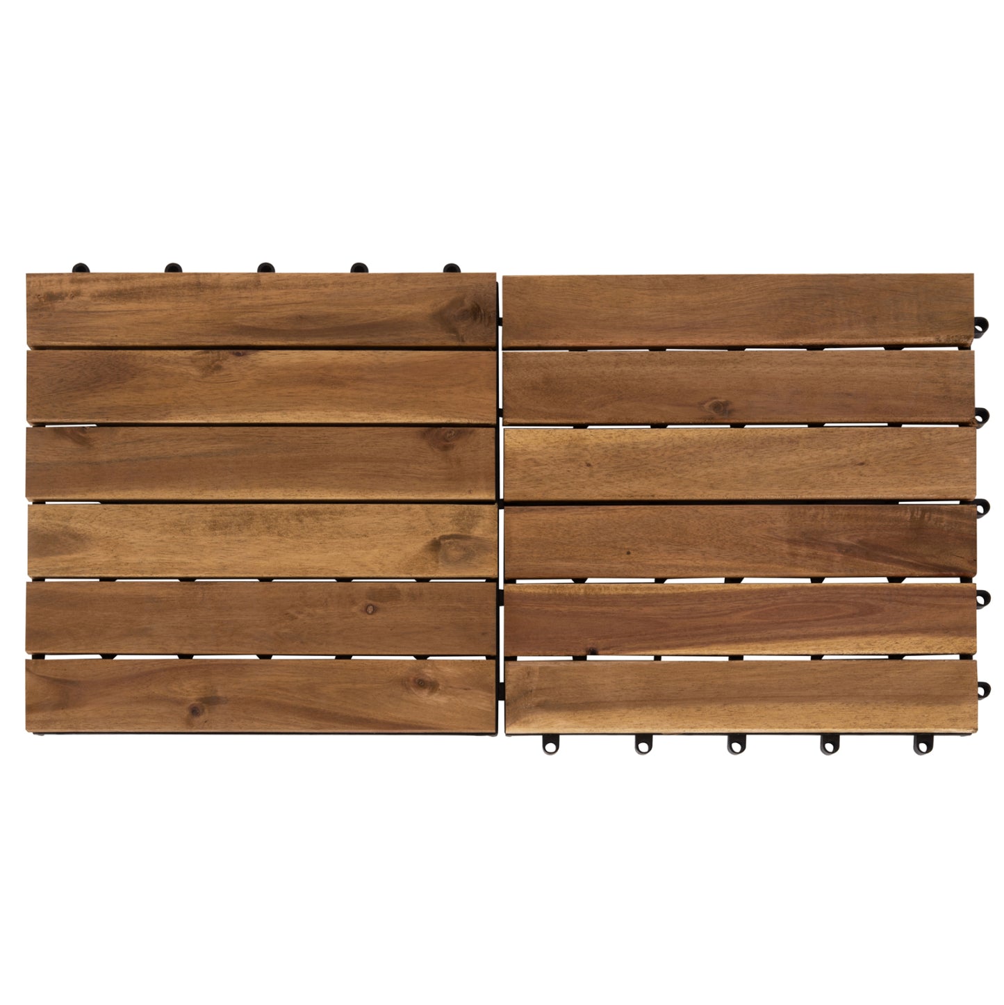 SET 10PCS SOLID ACACIA WOOD GROUND TILES HM6299-- 30x30x2.4Hcm.