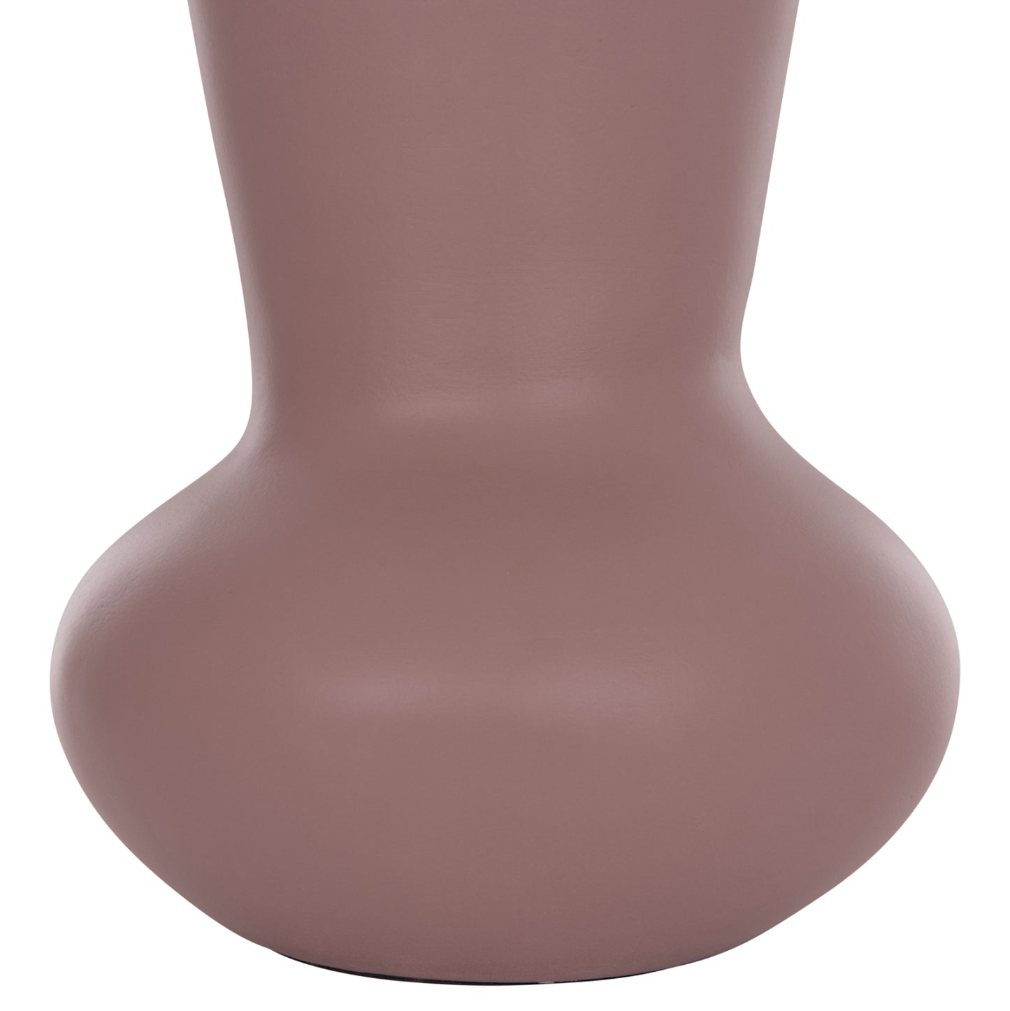 SET OF 2 TABLE DECORATIVE VASES CHELIN HM21144 TERRACOTTA IN BLACK & PURPLE