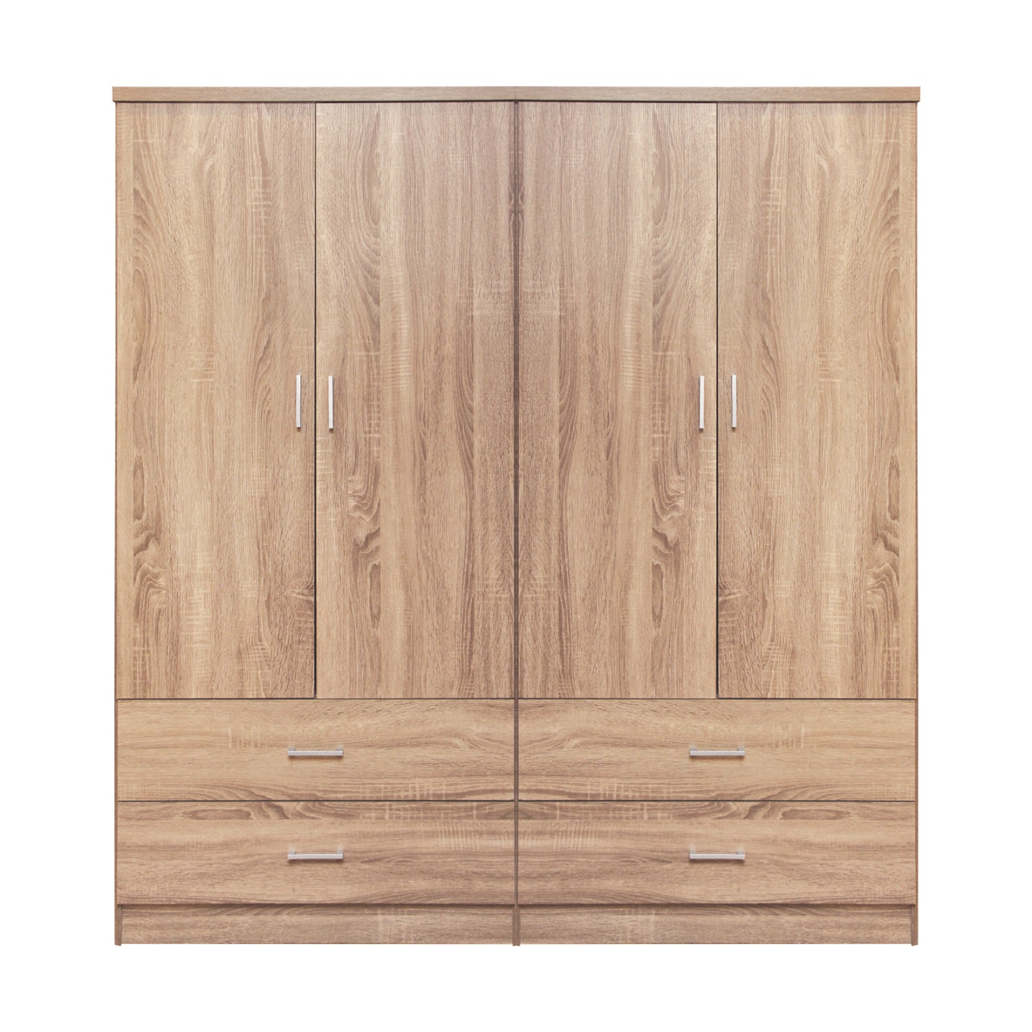 Set 2 pieces Wardorbe 4 leaf with 4 drawers Sonama 160x42x181 HM11349.02