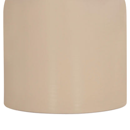 SET 2 COFFEE TABLES BELLINS HM18313.04 BEIGE METAL BASES--GLASS TOPS Φ50cm & Φ80cm