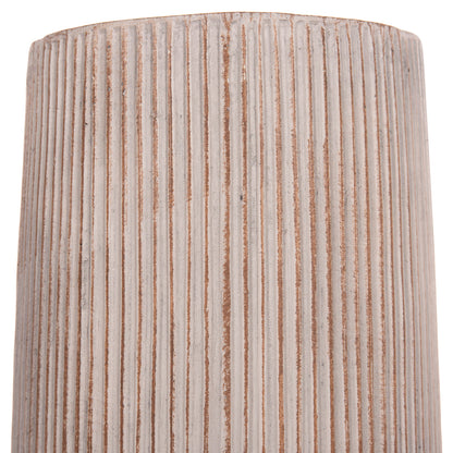 GARDEN PLANTERS CYLINDRICAL SET 2PCS GARDENER HM4727 FIBERCLAY--IN CEMENT COLOR Φ35x64Hcm.