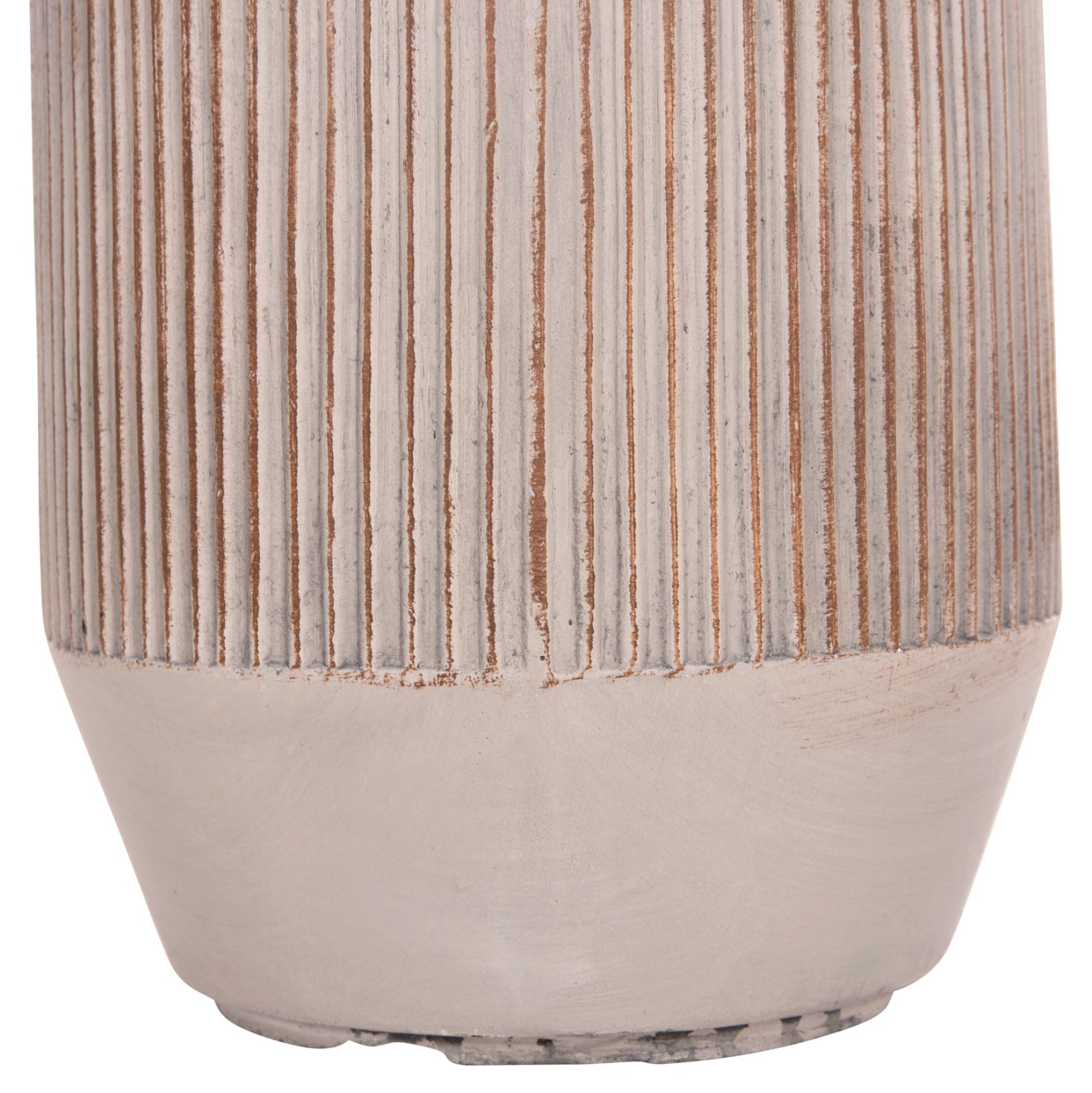 GARDEN PLANTERS CYLINDRICAL SET 2PCS GARDENER HM4727 FIBERCLAY--IN CEMENT COLOR Φ35x64Hcm.