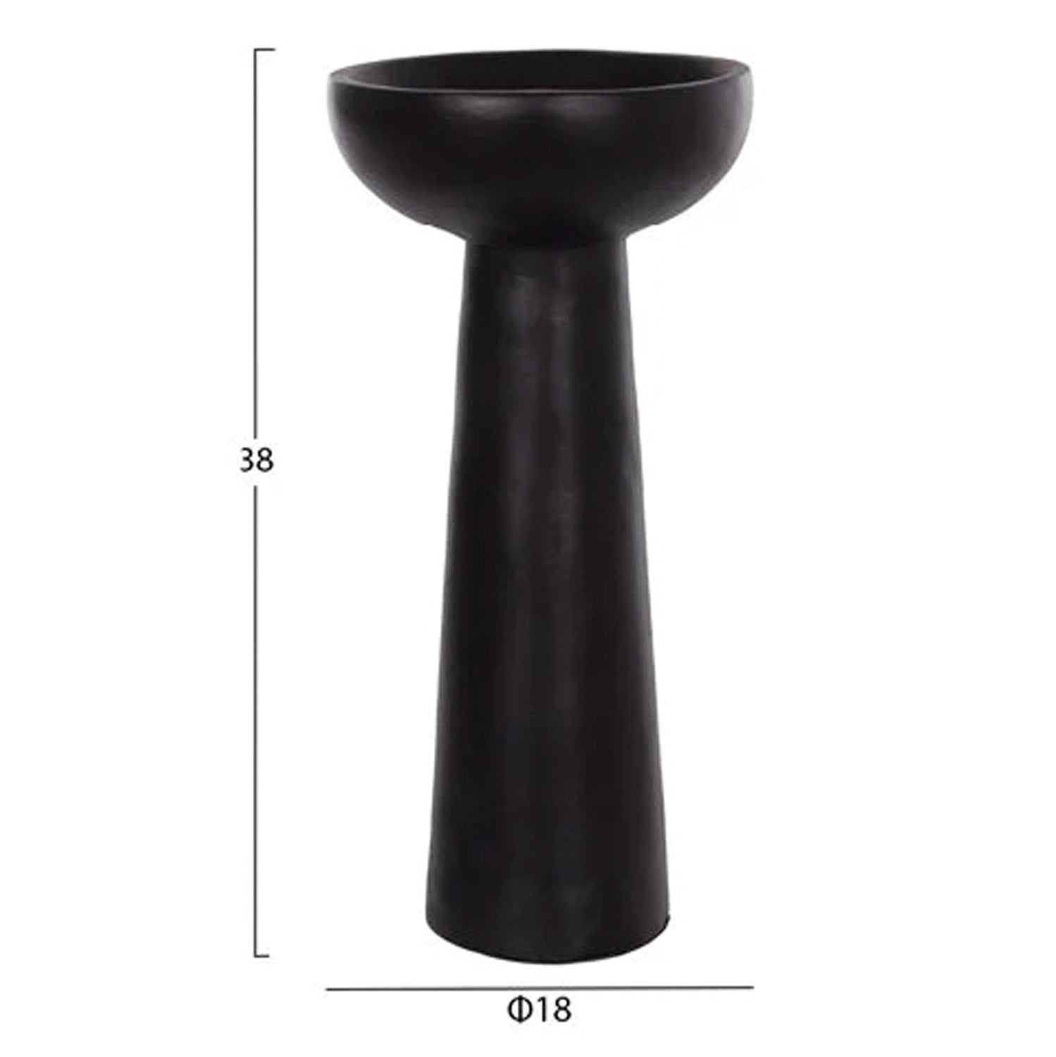 SET OF 3 TABLE DECORATIVE VASES LEKKAN HM21142.02 TERRACOTTA IN WHITE & BLACK