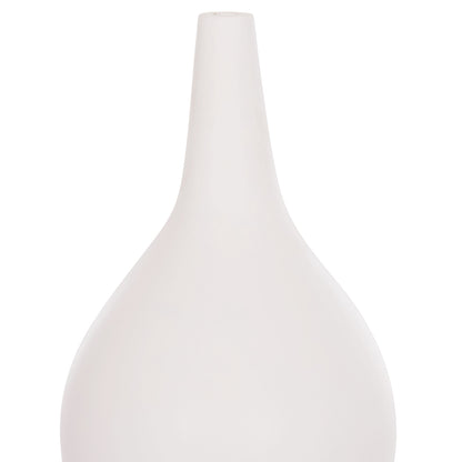 SET OF 3 TABLE DECORATIVE VASES DENI HM21141 FIBER CEMENT IN WHITE