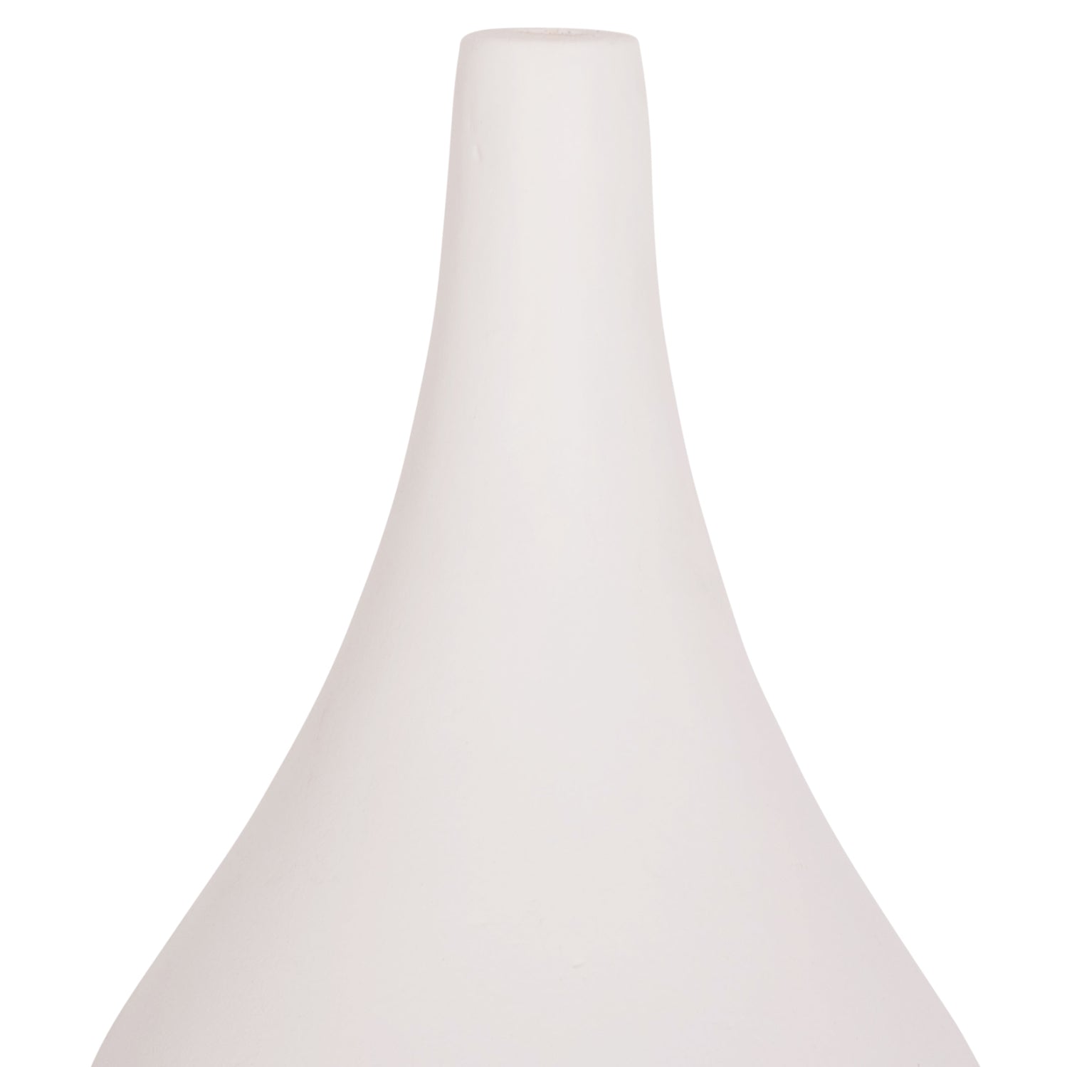 SET OF 3 TABLE DECORATIVE VASES DENI HM21141 FIBER CEMENT IN WHITE