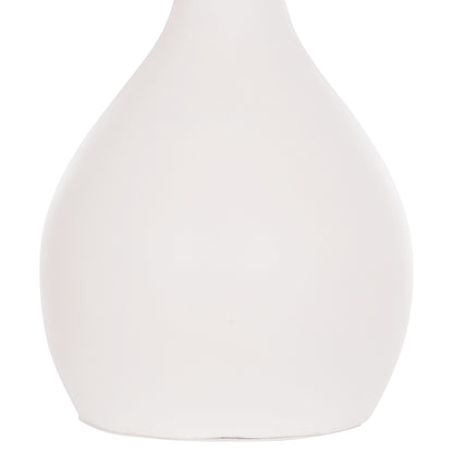 SET OF 3 TABLE DECORATIVE VASES DENI HM21141 FIBER CEMENT IN WHITE