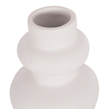 SET OF 3 TABLE DECORATIVE VASES LEKKAN HM21142.02 TERRACOTTA IN WHITE & BLACK