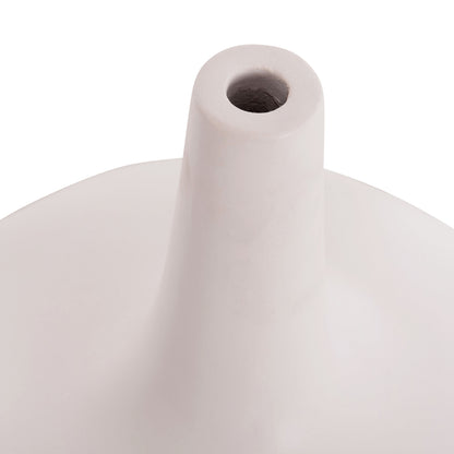 SET OF 3 TABLE DECORATIVE VASES DENI HM21141 FIBER CEMENT IN WHITE