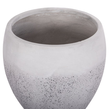 GARDEN PLANTERS SET 3PCS SERIES GARDENER HM4718 FIBERCLAY IN WHITE Φ55x54Hcm.
