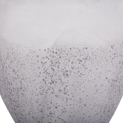 GARDEN PLANTERS SET 3PCS SERIES GARDENER HM4718 FIBERCLAY IN WHITE Φ55x54Hcm.