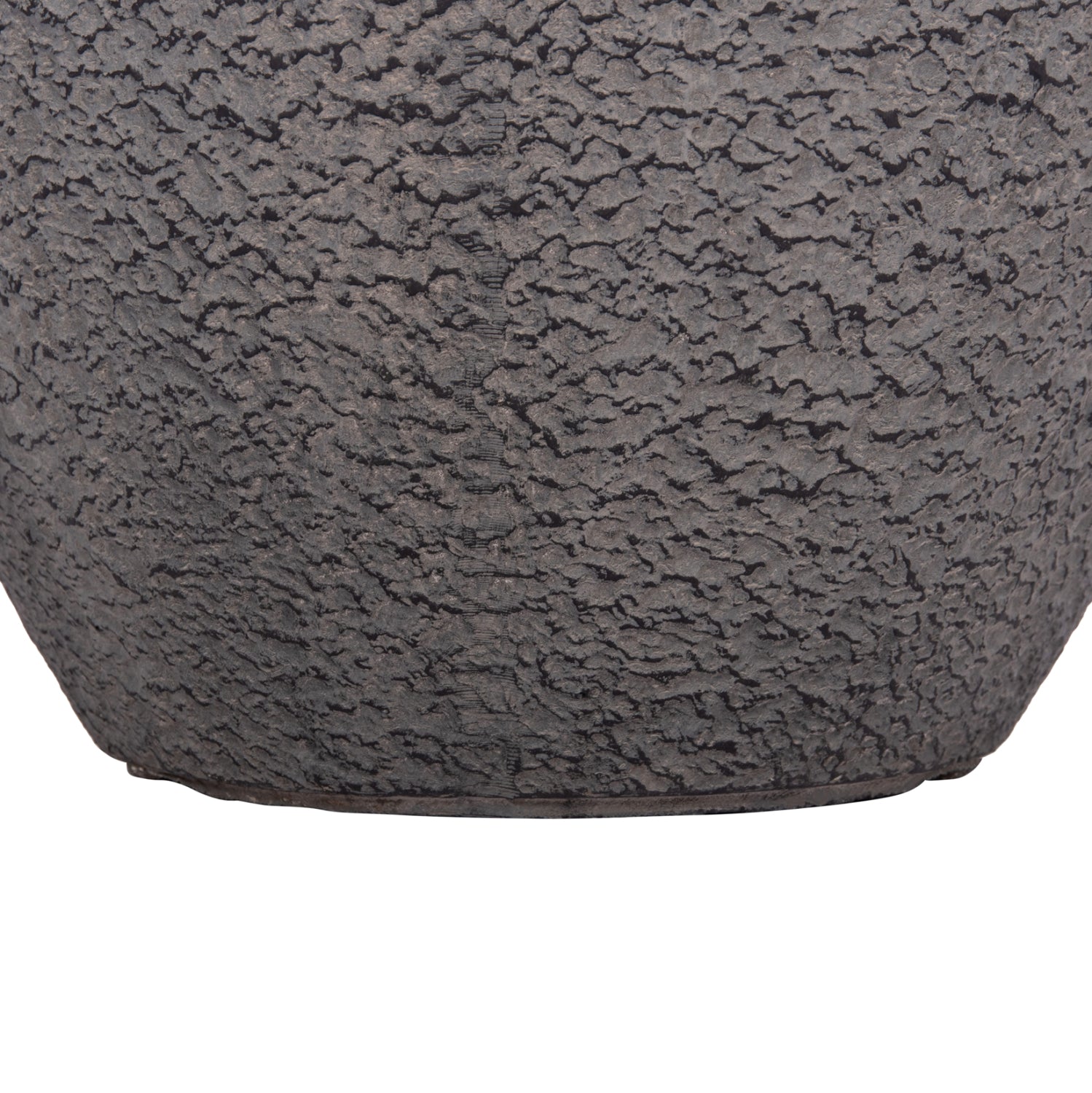 GARDEN PLANTERS SET 3PCS SERIES GARDENER ΗΜ4725 FIBERCLAY IN DARK CEMENT COLOR Φ55x54Hcm.