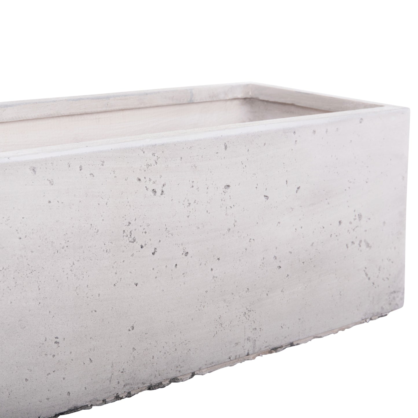 GARDEN PLANTERS RECTANGULAR SET 3PCS SERIES GARDENER HM4723 FIBERCLAY IN GREY 81x30x30Hcm.