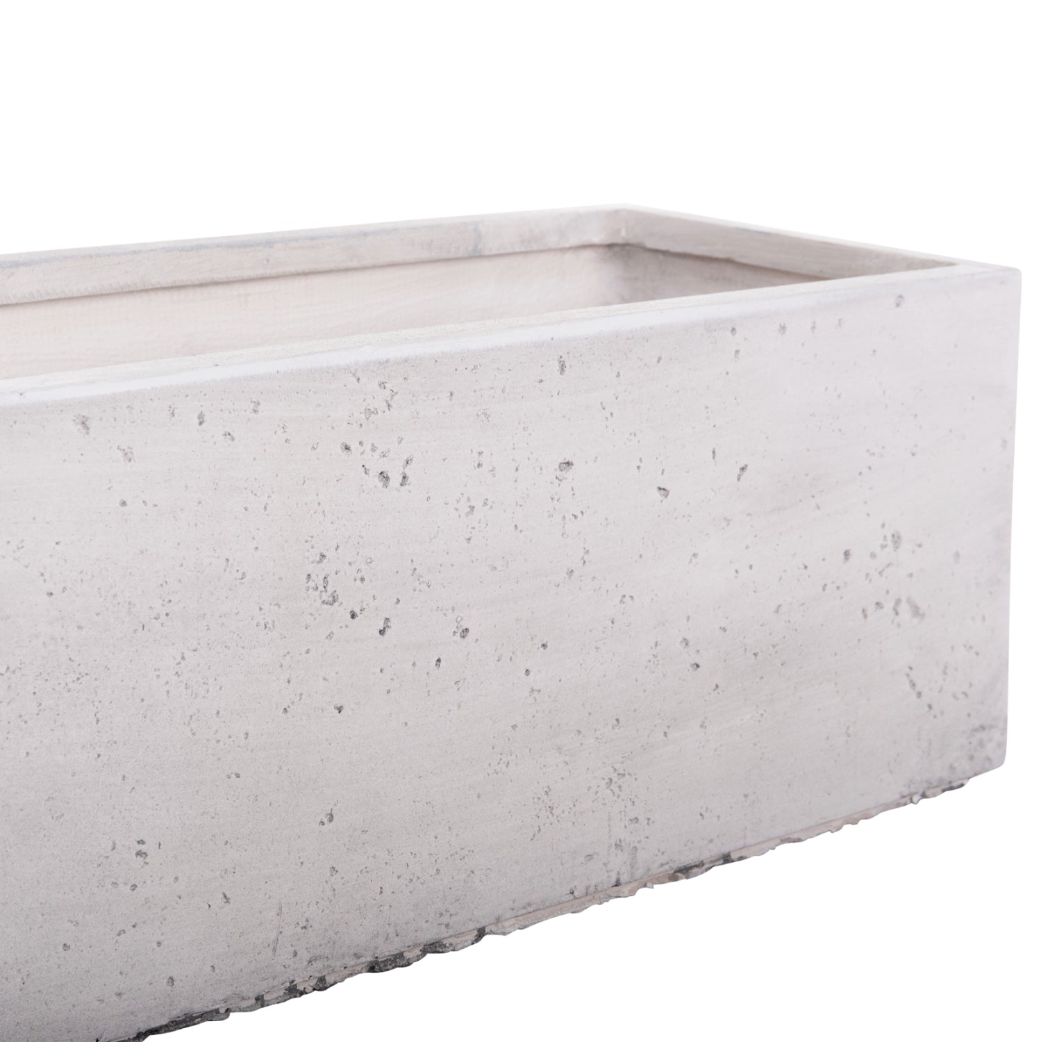 GARDEN PLANTERS RECTANGULAR SET 3PCS SERIES GARDENER HM4723 FIBERCLAY IN GREY 81x30x30Hcm.